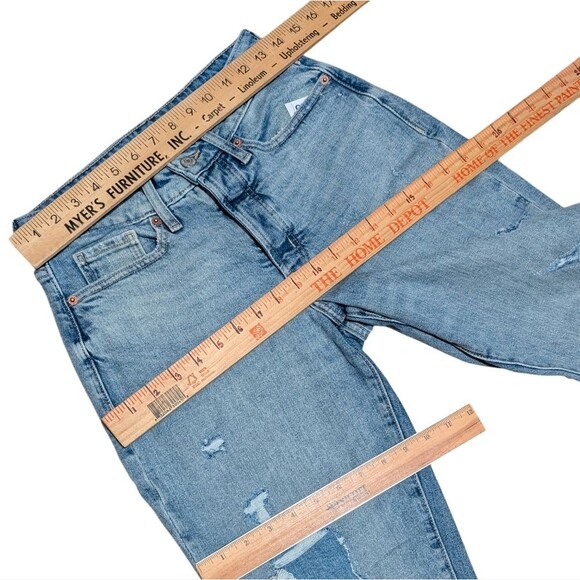 NWT Old Navy O.G. Straight high-rise jeans women's 4 curvy button-fly Myrtle - Picture 4 of 11